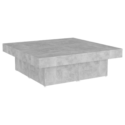 Coffee Table Concrete Grey 90x90x28 cm Engineered Wood Payday Deals