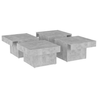 Coffee Table Concrete Grey 90x90x28 cm Engineered Wood Payday Deals