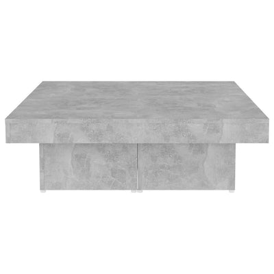 Coffee Table Concrete Grey 90x90x28 cm Engineered Wood Payday Deals