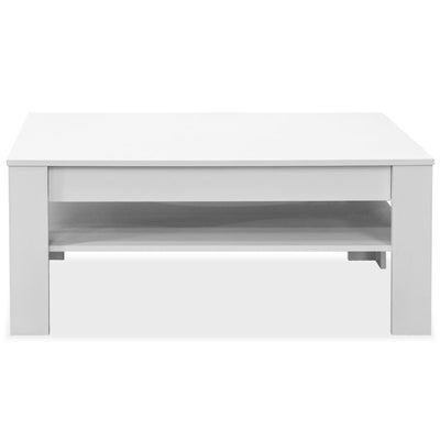 Coffee Table Engineered Wood 110x65x48 cm White Payday Deals