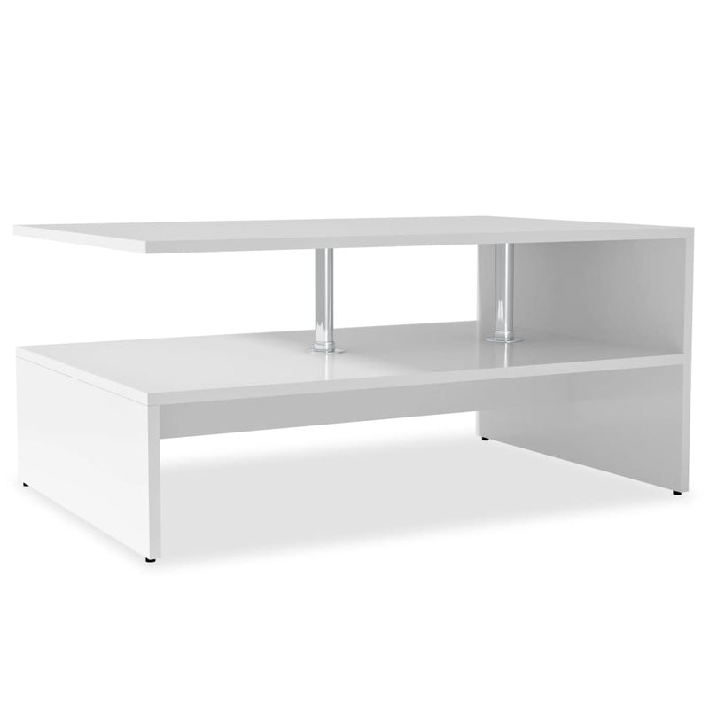 Coffee Table Engineered Wood 90x59x42 cm White Payday Deals