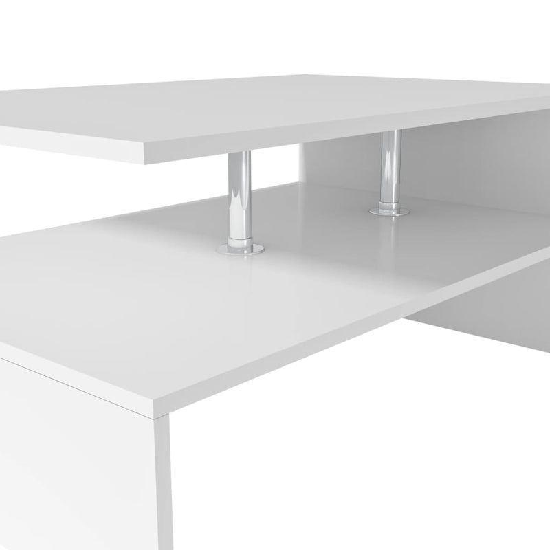 Coffee Table Engineered Wood 90x59x42 cm White Payday Deals
