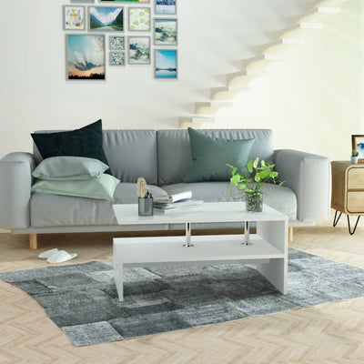 Coffee Table Engineered Wood 90x59x42 cm White Payday Deals