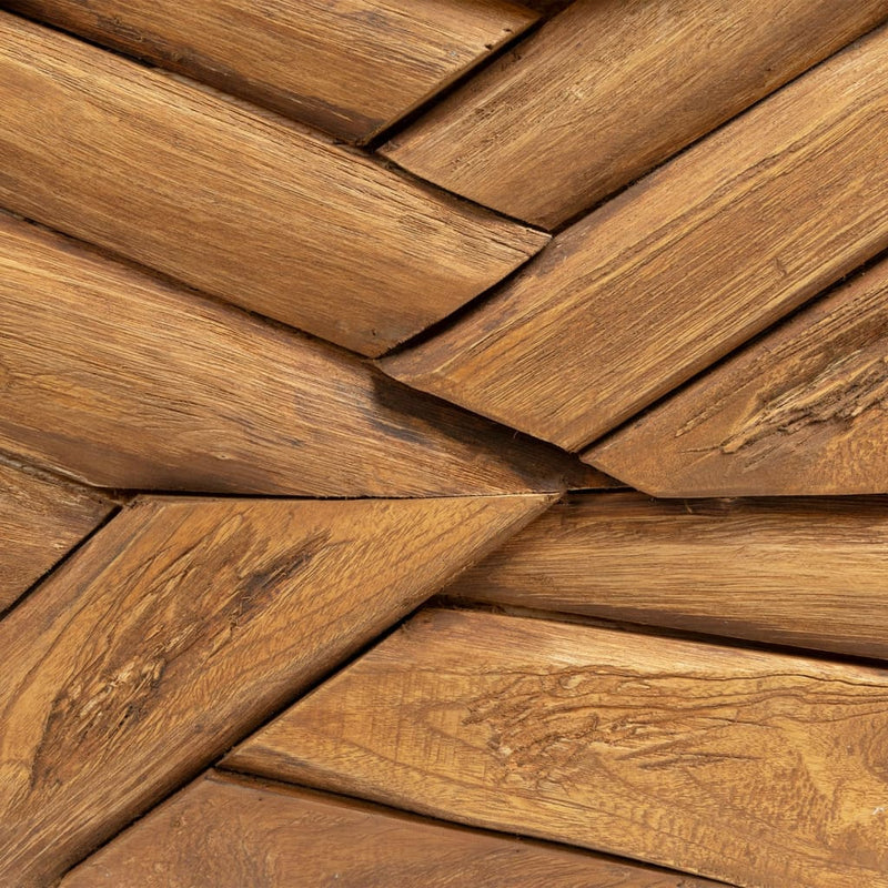 Coffee Table Erosion Solid Teak Wood 110x35x38 cm Payday Deals