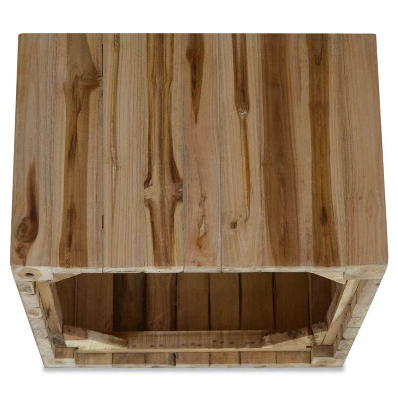 Coffee Table Genuine Teak 50x50x35 cm Payday Deals