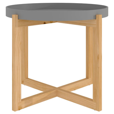 Coffee Table Grey 53x53x43.5cm Engineered Wood&Solid Wood Pine Payday Deals