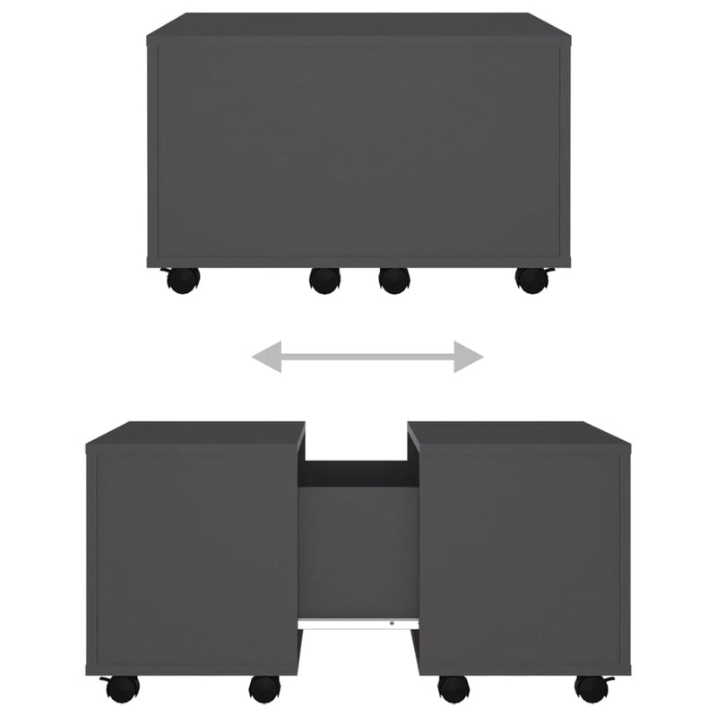 Coffee Table Grey 60x60x38 cm Engineered Wood Payday Deals