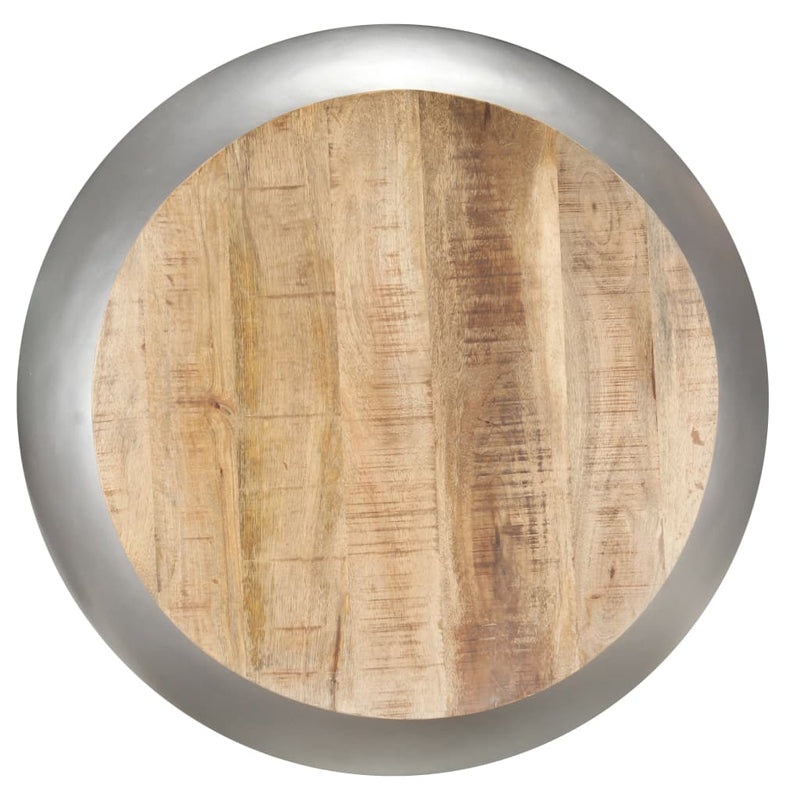 Coffee Table Grey 68x68x30 cm Solid Mango Wood Payday Deals