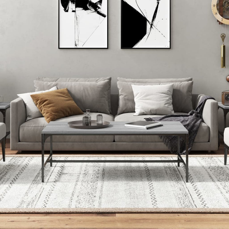 Coffee Table Grey Sonoma 100x50x35 cm Engineered Wood Payday Deals