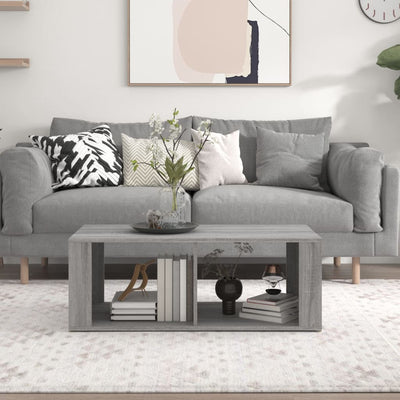 Coffee Table Grey Sonoma 100x50x36 cm Engineered Wood Payday Deals