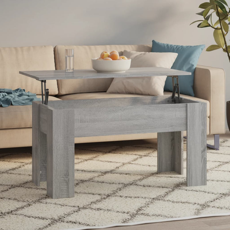 Coffee Table Grey Sonoma 101x49x52 cm Engineered Wood Payday Deals