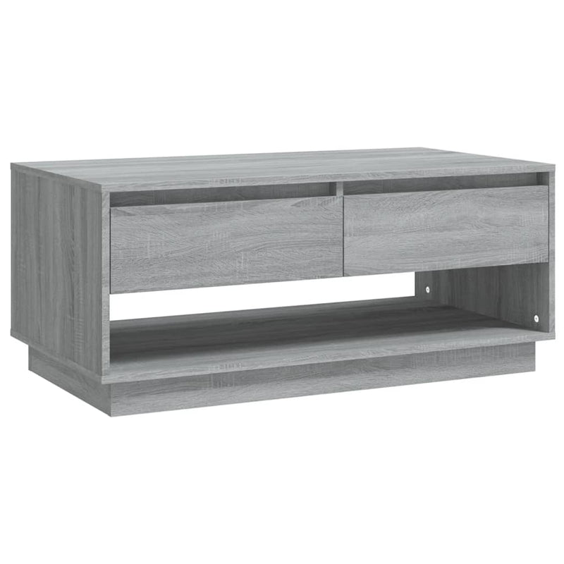 Coffee Table Grey Sonoma 102.5x55x44 cm Engineered Wood Payday Deals
