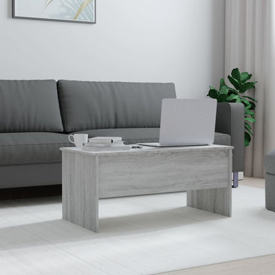 Coffee Table Grey Sonoma 102x50.5x46.5 cm Engineered Wood Payday Deals