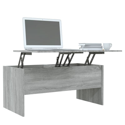 Coffee Table Grey Sonoma 102x50.5x46.5 cm Engineered Wood Payday Deals