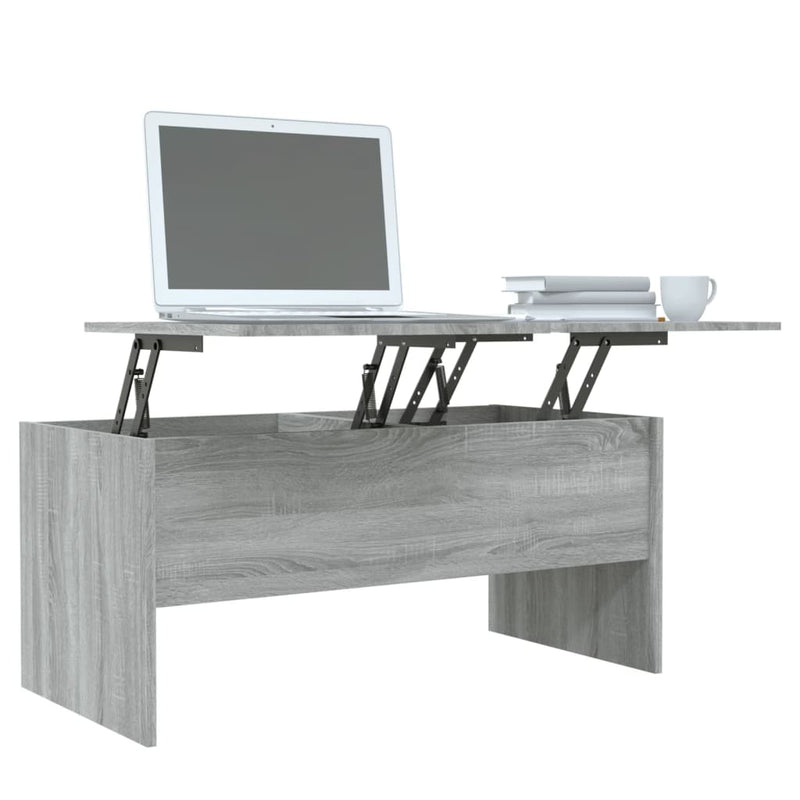 Coffee Table Grey Sonoma 102x50.5x46.5 cm Engineered Wood Payday Deals