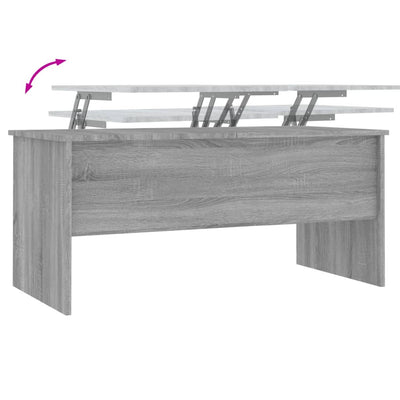 Coffee Table Grey Sonoma 102x50.5x46.5 cm Engineered Wood Payday Deals