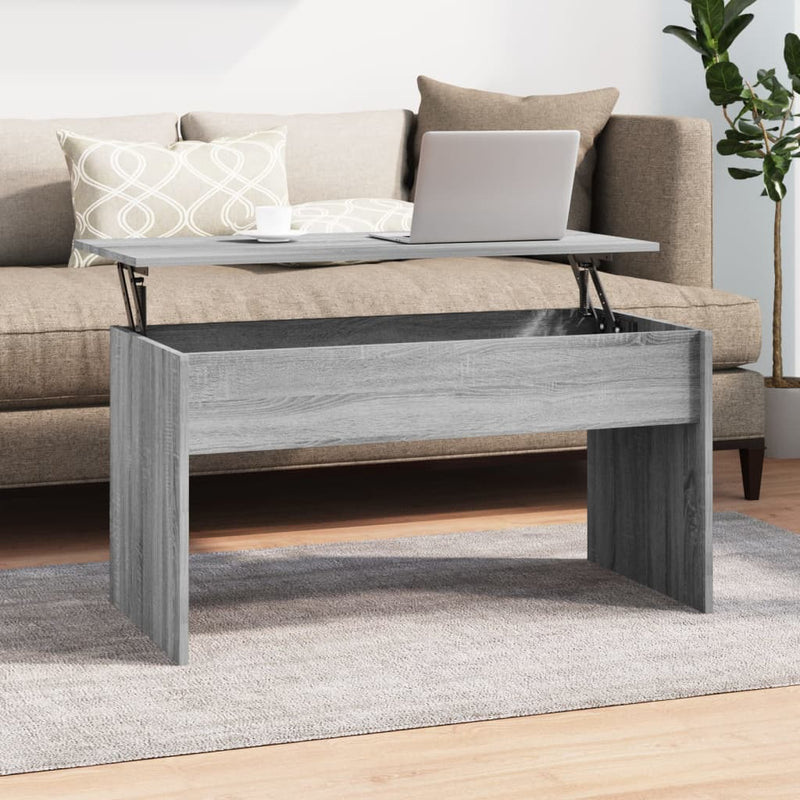 Coffee Table Grey Sonoma 102x50.5x52.5 cm Engineered Wood Payday Deals