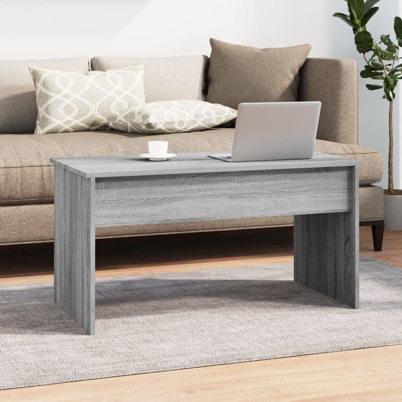 Coffee Table Grey Sonoma 102x50.5x52.5 cm Engineered Wood Payday Deals