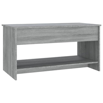 Coffee Table Grey Sonoma 102x50x52.5 cm Engineered Wood Payday Deals