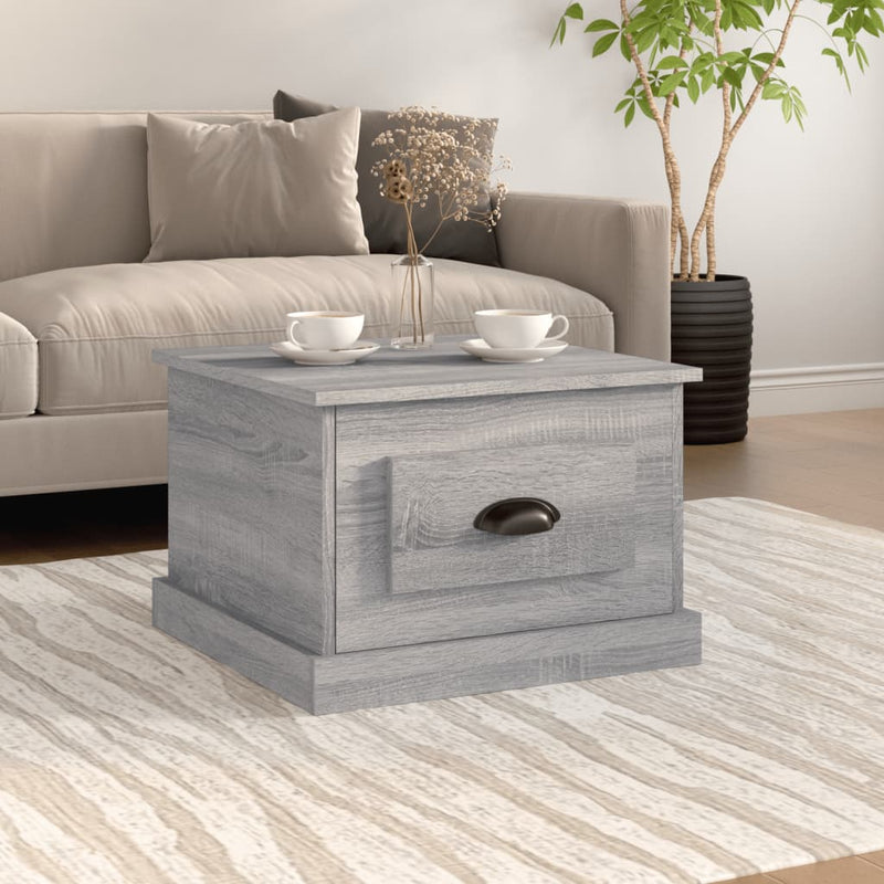 Coffee Table Grey Sonoma 50x50x35 cm Engineered Wood Payday Deals