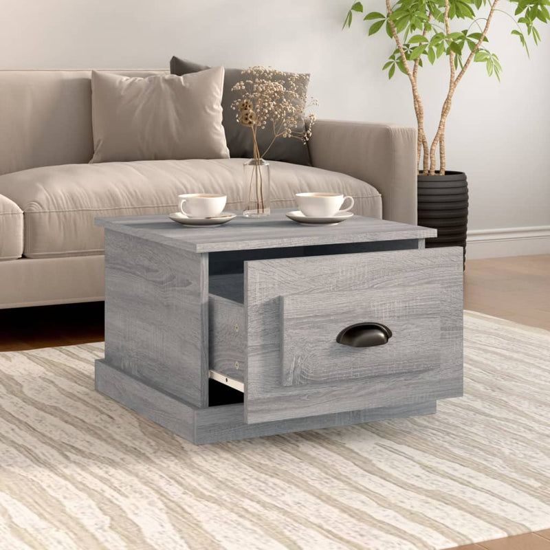 Coffee Table Grey Sonoma 50x50x35 cm Engineered Wood Payday Deals