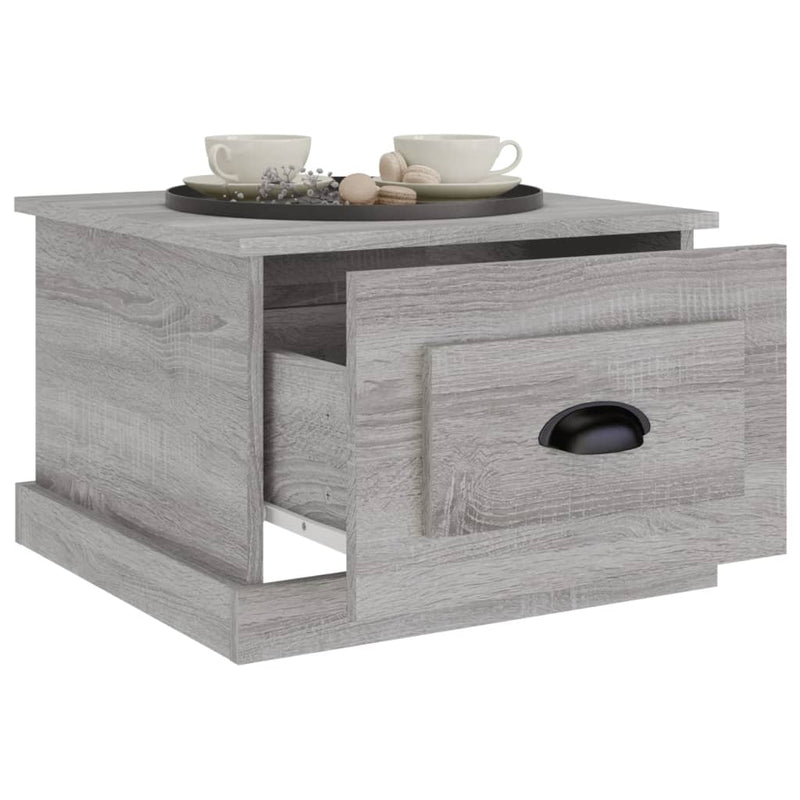 Coffee Table Grey Sonoma 50x50x35 cm Engineered Wood Payday Deals