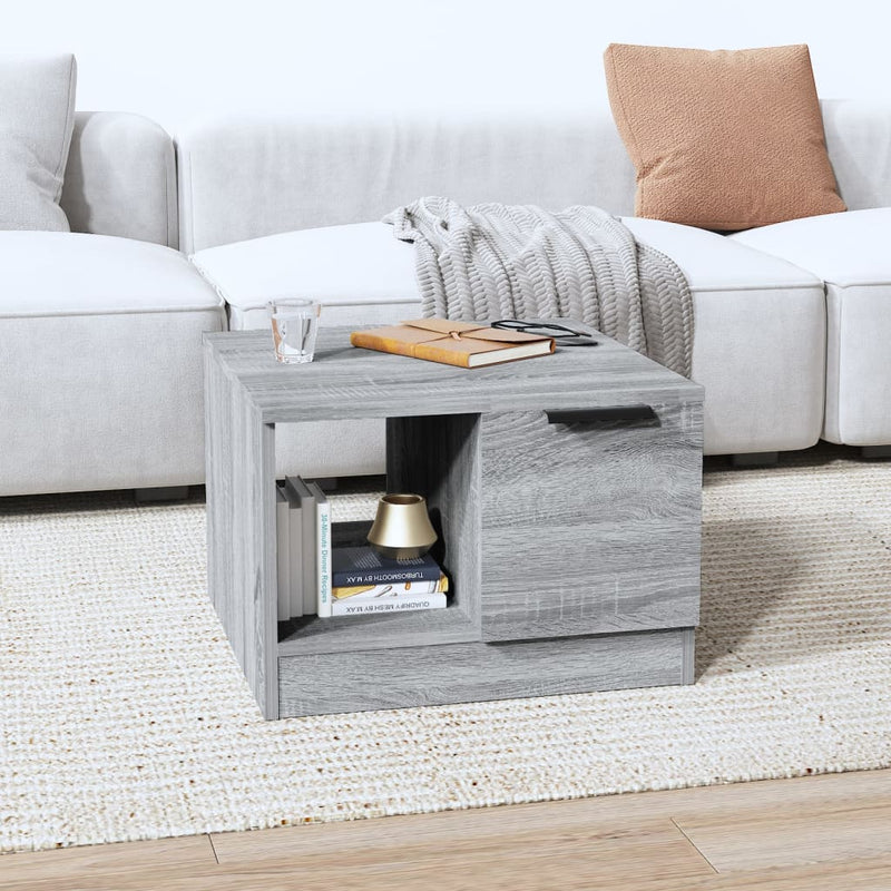 Coffee Table Grey Sonoma 50x50x36 cm Engineered Wood Payday Deals