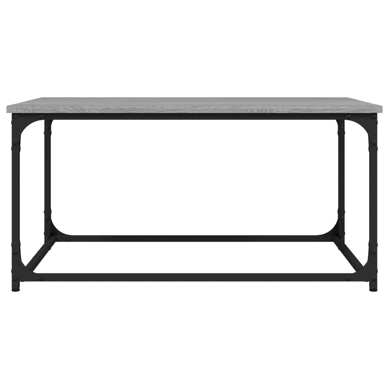 Coffee Table Grey Sonoma 80x50x40 cm Engineered Wood and Iron Payday Deals