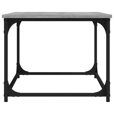 Coffee Table Grey Sonoma 80x50x40 cm Engineered Wood and Iron Payday Deals