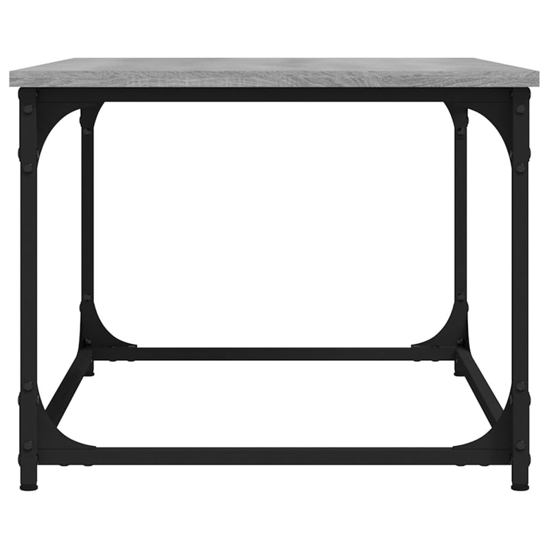 Coffee Table Grey Sonoma 80x50x40 cm Engineered Wood and Iron Payday Deals