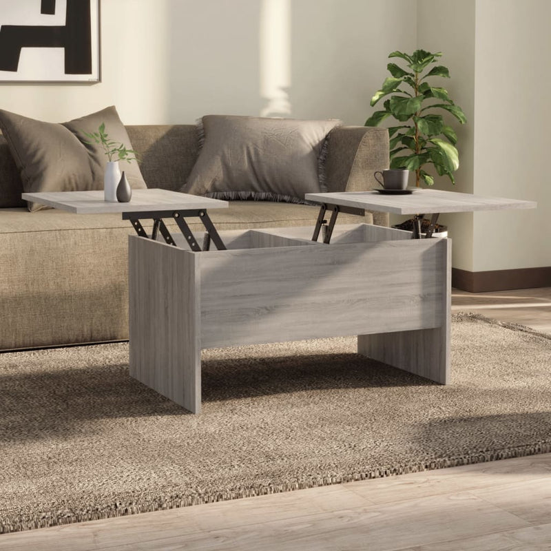 Coffee Table Grey Sonoma 80x50x42.5 cm Engineered Wood Payday Deals