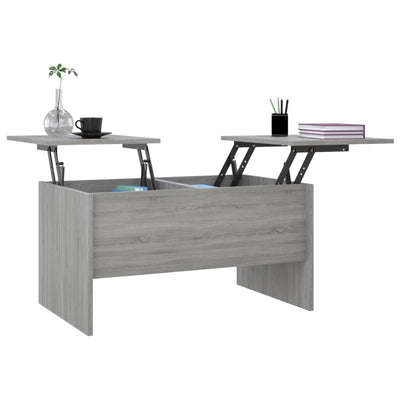 Coffee Table Grey Sonoma 80x50x42.5 cm Engineered Wood Payday Deals