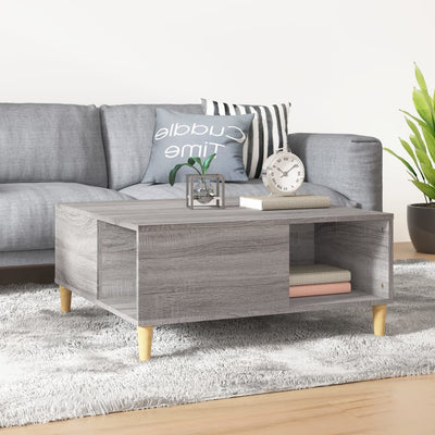 Coffee Table Grey Sonoma 80x80x36.5 cm Engineered Wood Payday Deals