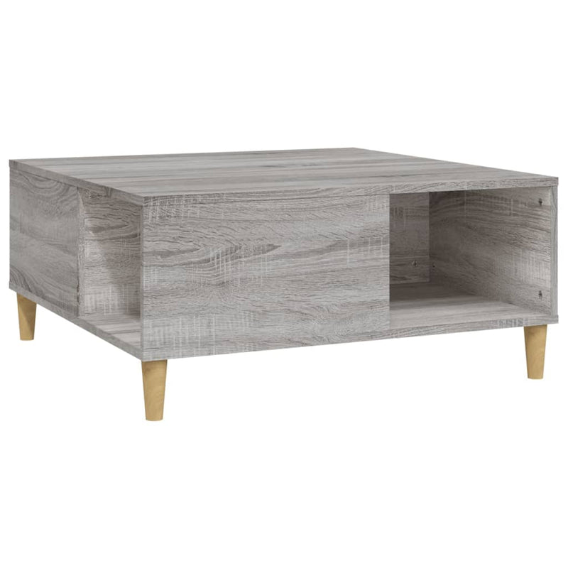 Coffee Table Grey Sonoma 80x80x36.5 cm Engineered Wood Payday Deals
