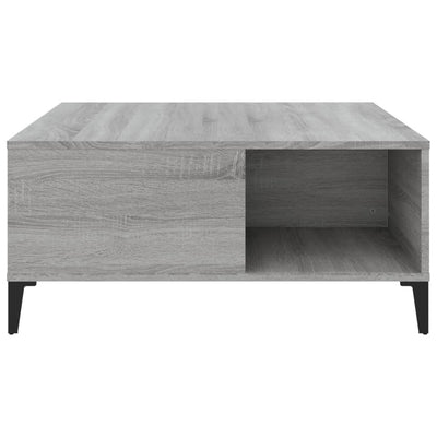 Coffee Table Grey Sonoma 80x80x36.5 cm Engineered Wood Payday Deals