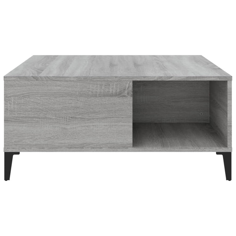 Coffee Table Grey Sonoma 80x80x36.5 cm Engineered Wood Payday Deals