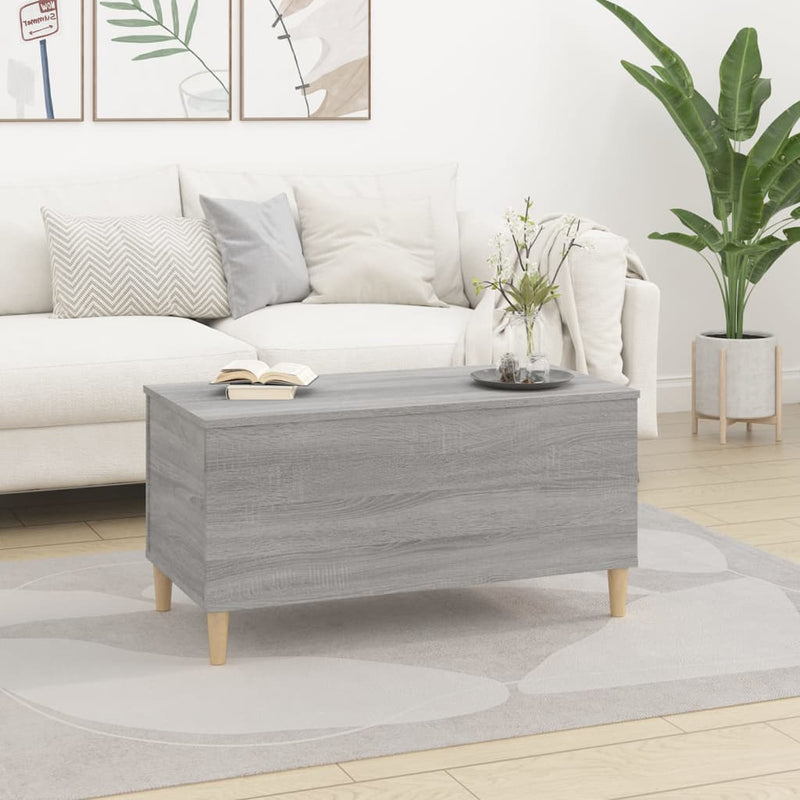 Coffee Table Grey Sonoma 90x44.5x45 cm Engineered Wood Payday Deals