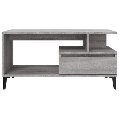 Coffee Table  Grey Sonoma 90x49x45 cm Engineered Wood Payday Deals