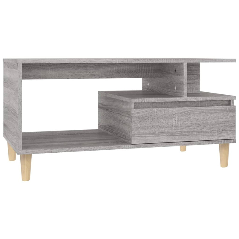 Coffee Table Grey Sonoma 90x49x45 cm Engineered Wood Payday Deals