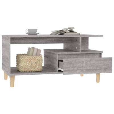 Coffee Table Grey Sonoma 90x49x45 cm Engineered Wood Payday Deals