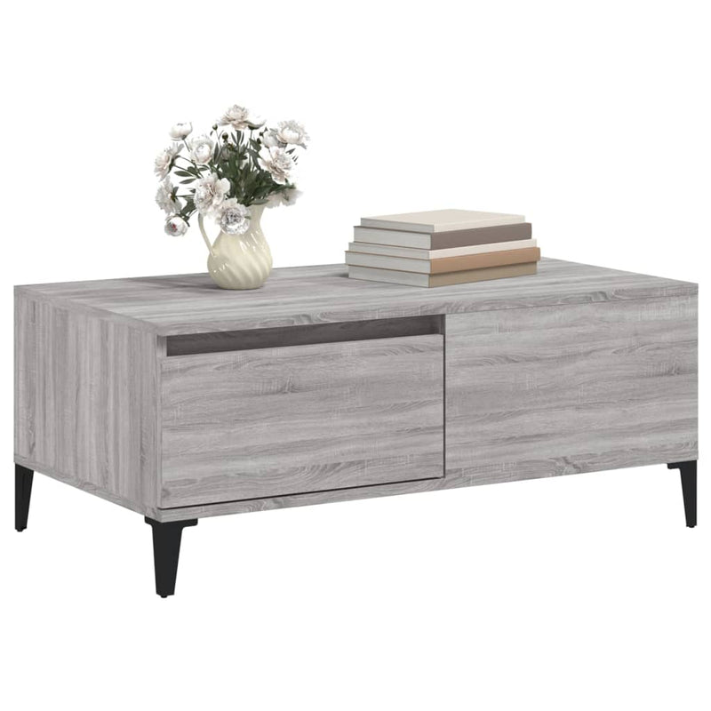 Coffee Table Grey Sonoma 90x50x36.5 cm Engineered Wood Payday Deals