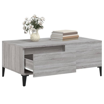 Coffee Table Grey Sonoma 90x50x36.5 cm Engineered Wood Payday Deals