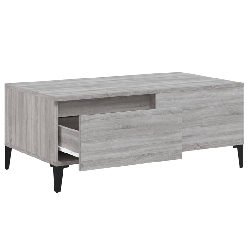 Coffee Table Grey Sonoma 90x50x36.5 cm Engineered Wood Payday Deals