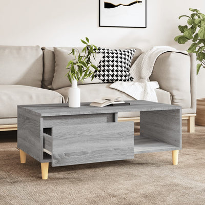 Coffee Table Grey Sonoma 90x50x36.5 cm Engineered Wood Payday Deals