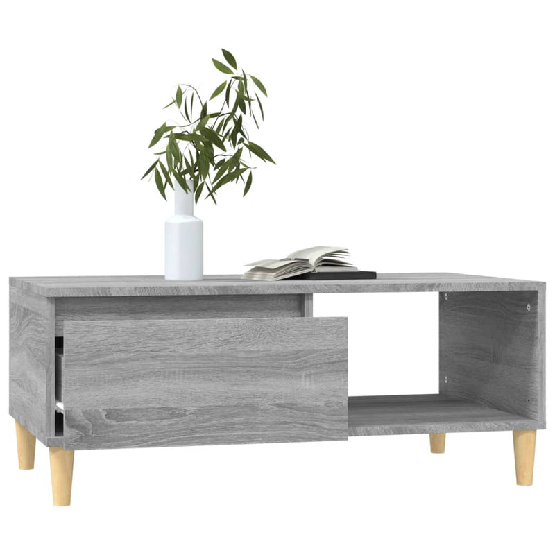 Coffee Table Grey Sonoma 90x50x36.5 cm Engineered Wood Payday Deals
