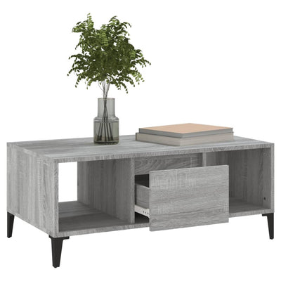 Coffee Table Grey Sonoma 90x50x36.5 cm Engineered Wood Payday Deals