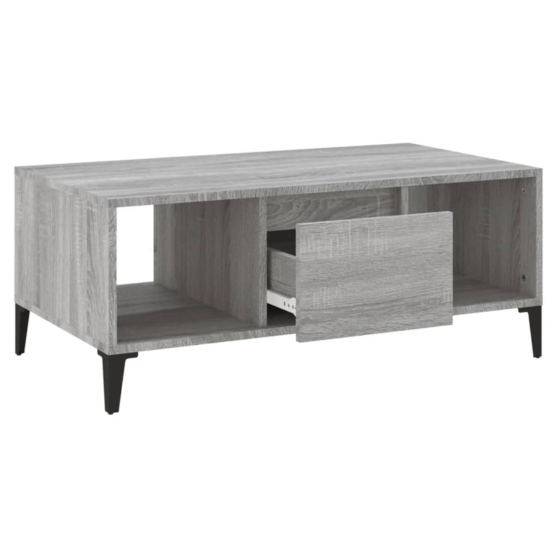 Coffee Table Grey Sonoma 90x50x36.5 cm Engineered Wood Payday Deals