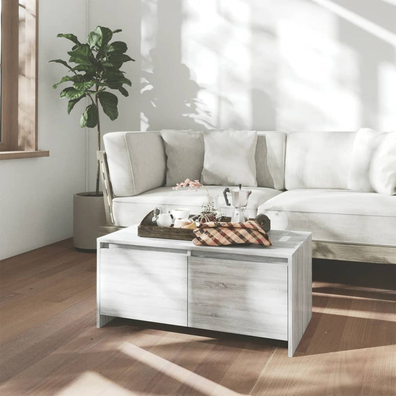 Coffee Table Grey Sonoma 90x50x41.5 cm Engineered Wood Payday Deals