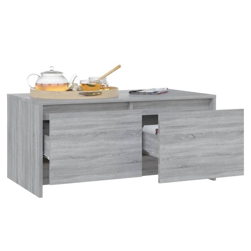 Coffee Table Grey Sonoma 90x50x41.5 cm Engineered Wood Payday Deals