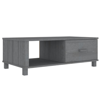 Coffee Table "HAMAR" Dark Grey 100x55x35 cm Solid Wood Pine Payday Deals